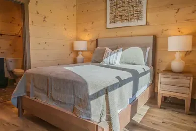 Queen bedroom #3 with en suite bathroom.