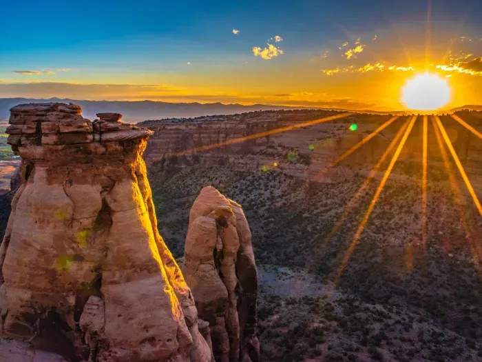 Sunset over the Colorado National Monument