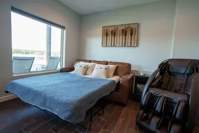 The couch pulls out into a Queen sleeper.