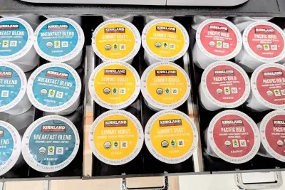 Fully stocked with light, medium, and dark roast coffee!