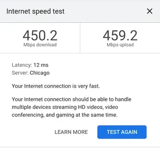 Super fast internet for all your streaming and remote work needs!