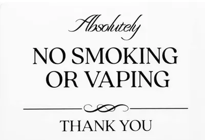 Smoking of any kind is strictly prohibited on the premises. Guests not abiding by this policy will incur a $500 fee.