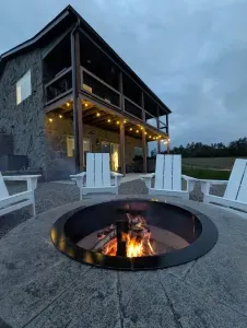 Enjoy the crisp Wisconsin air by gathering around the fire pit.  We provide unlimited fire wood for your convenience.