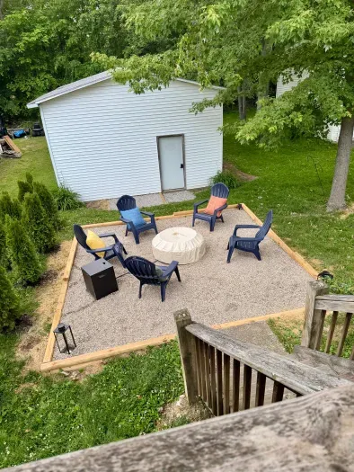 Unwind around the fire pit after a day at the wineries, the lakefront, or SPIRE.