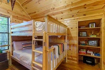 Upstairs double full bunks