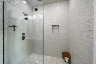 Large walk in shower!