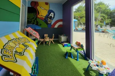Indoor playroom at clubhouse