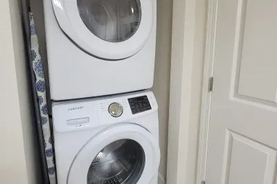 Washer and dryer upstairs