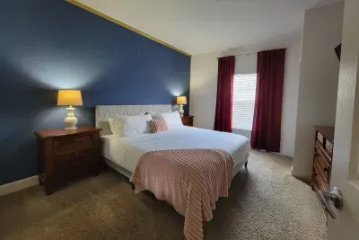 Bedroom with king bed upstairs
