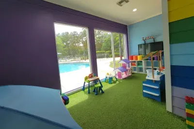 Indoor playroom at clubhouse