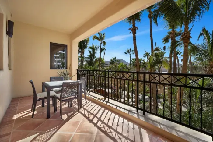 Back patio facing the marina