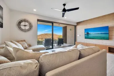 Main living area with smart TV