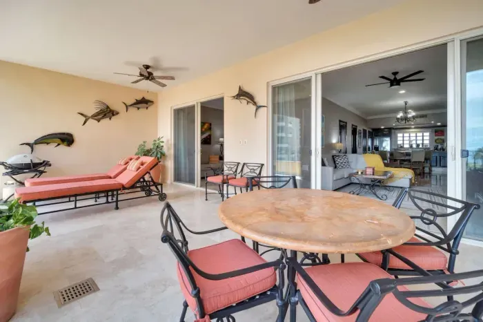 Patio with lots of seating