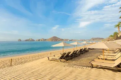 Private beach area