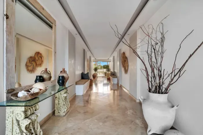 Hallway to pool area