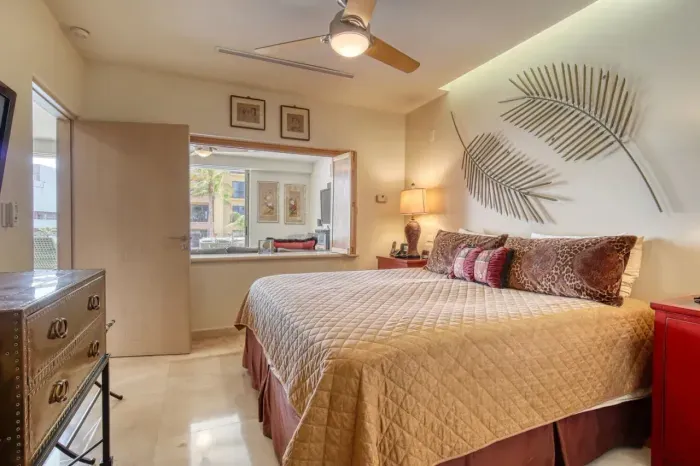 1st Bedroom with King and TV