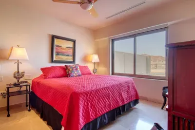 2nd bedroom with view of city