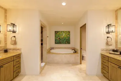 Main bath with his and her sinks