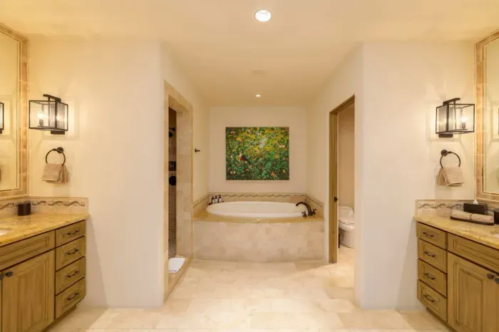 Main bath with his and her sinks