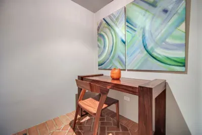 Dedicated workspace in-between bedrooms 3 and 4