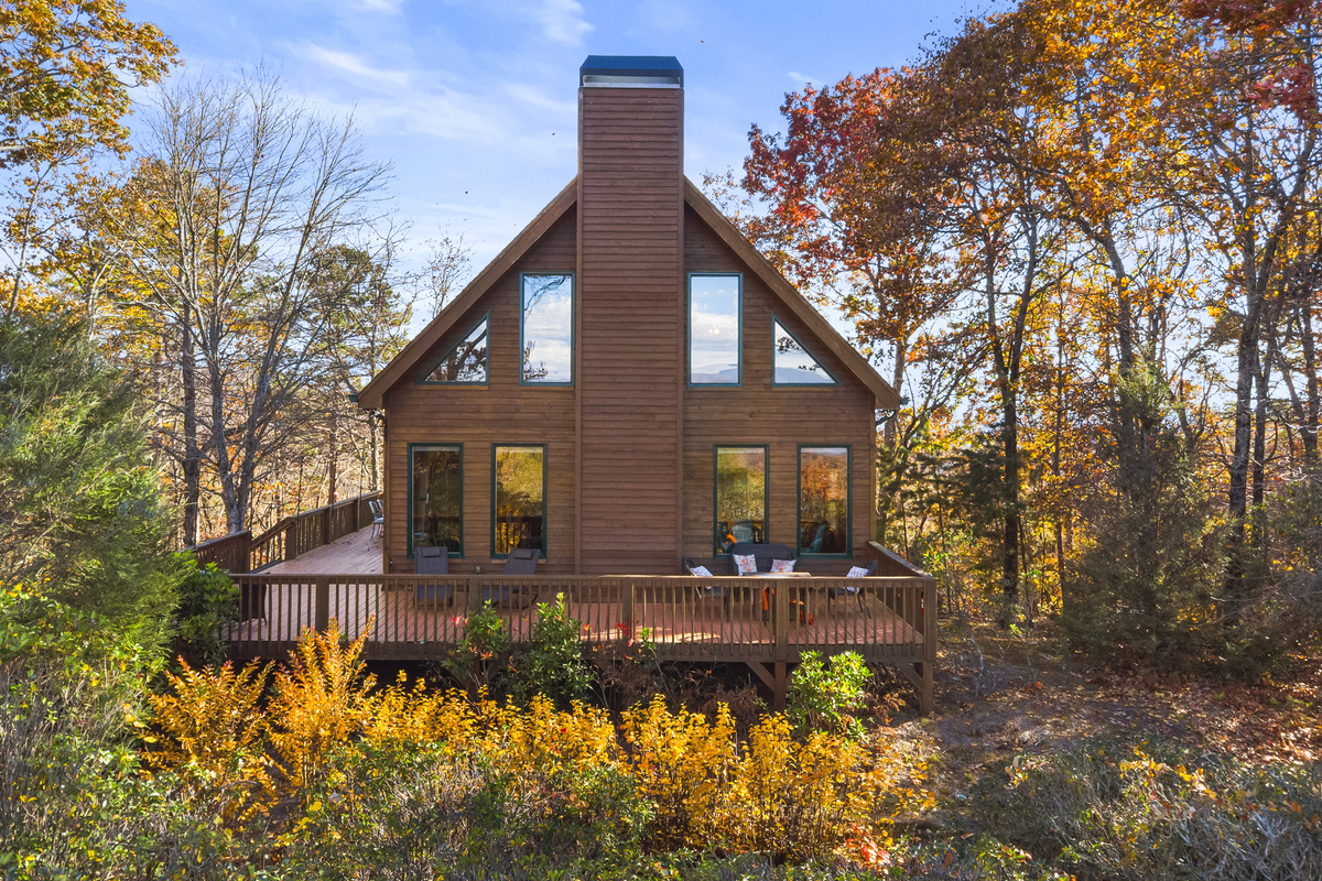 Ridge Haven surrounded by fall color