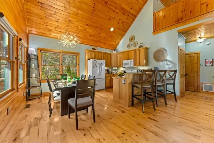 Open-concept kitchen and dining — perfect for cooking together and enjoying meals as a group