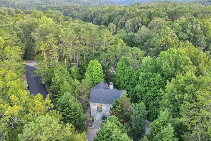 A secluded mountain retreat surrounded by lush greenery and breathtaking views—perfect for a peaceful escape in nature.