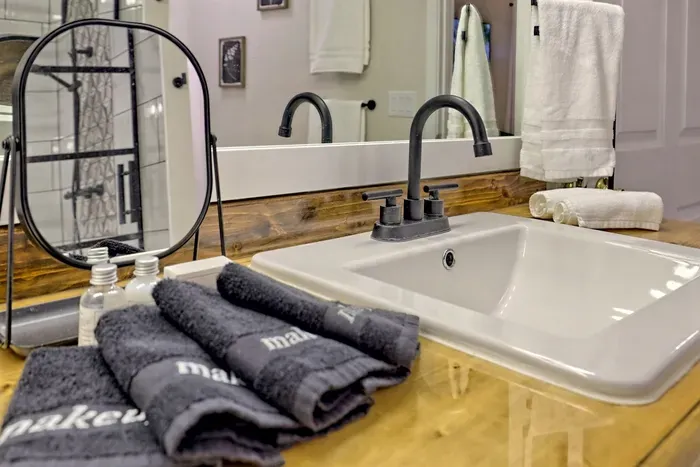 Bathroom with essential amenities