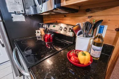 Real cooking space, not just a vacation kitchenette.