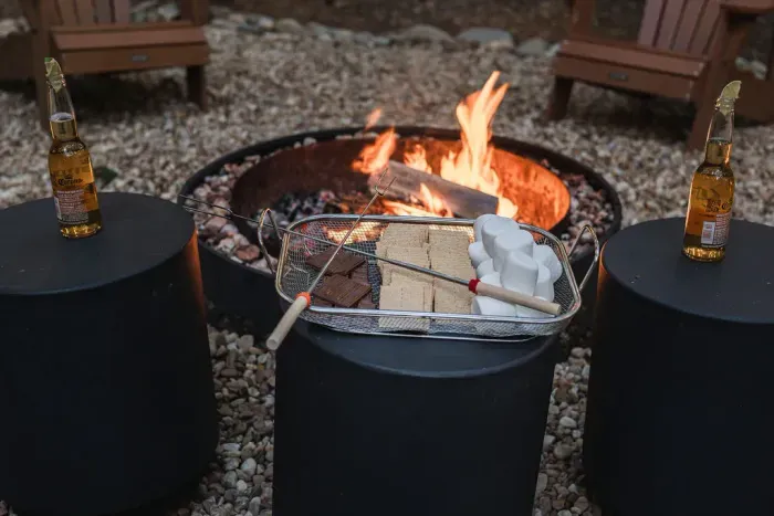 Nights end the right way: toasted marshmallows and tired smiles.