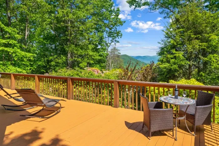 Another vantage point from the deck — wide-open views and room to unwind.