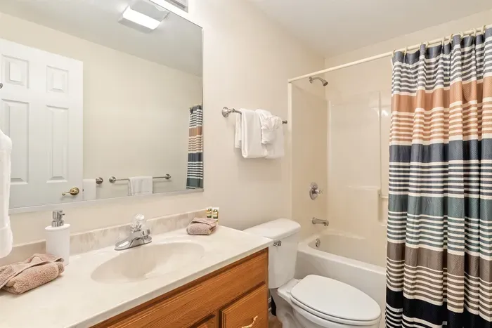 Additional full bathroom downstairs — helpful for larger groups.