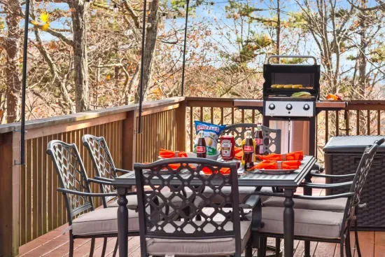 Fire up the grill and enjoy an easy dinner together on the deck.