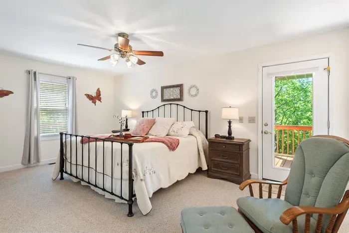 King bedroom with natural light and room to unpack and settle in.