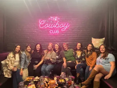 Bachelorette Party in Bend Oregon at line dancing and cocktail bar