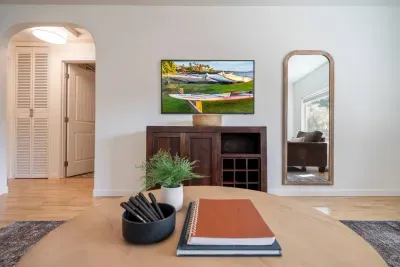 New "Frame" smart TV with popular streaming apps and cable channels.