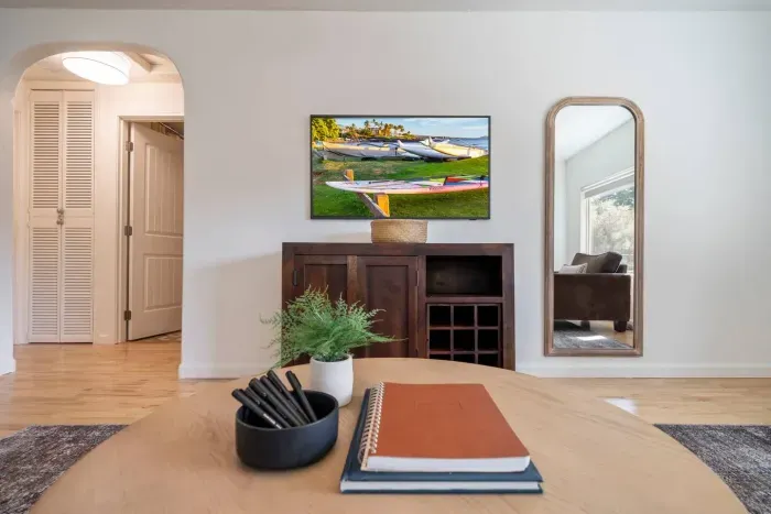 New "Frame" smart TV with popular streaming apps and cable channels.