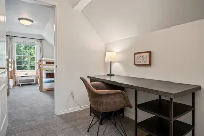 Private office space off of the primary suite