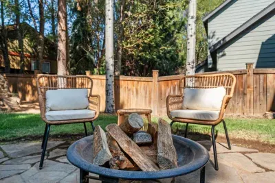 Firepit and comfortable seating