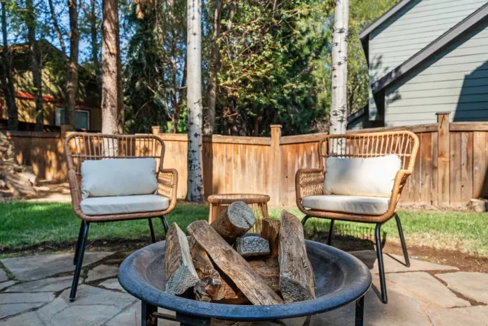 Firepit and comfortable seating