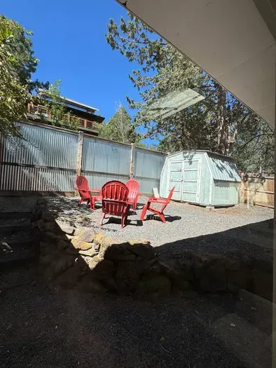 Your private yard space, mostly fenced except from where you enter from driveway; dogs welcome!
