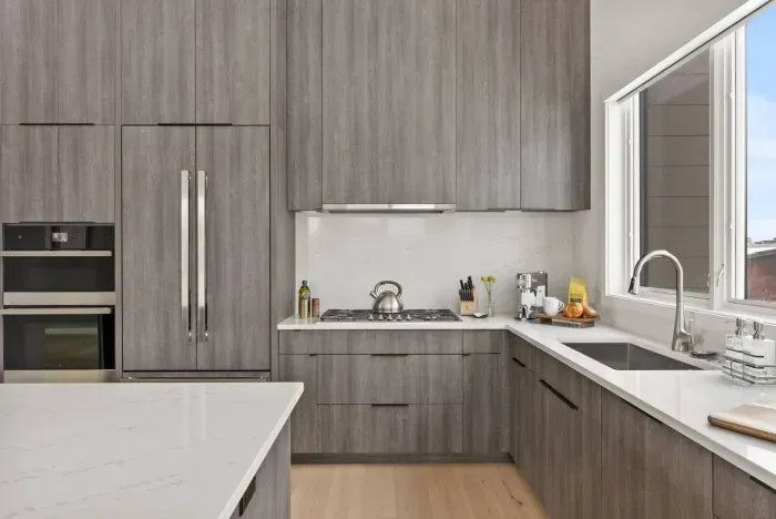 High-end appliances like Wolf, Sub-Zero, and Bosch grace this kitchen with the coolest kitchen tech!