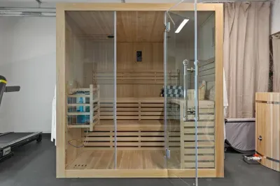 Bring your closest buddies to have a relaxing sauna experience!