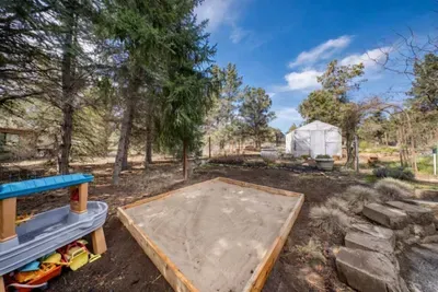 Sand box in the garden