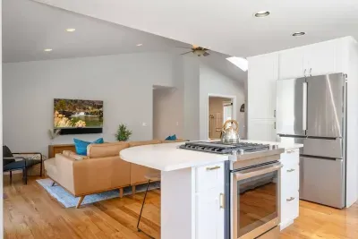 Open concept kitchen