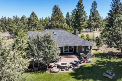 Ariel view of the most amazing backyard paradise