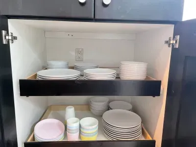 24 place sittings + kids ware