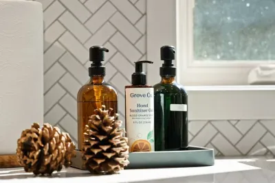 Full kitchen with quartz countertops, open to living and dining areas, island seating for 5. Kitchen is stocked with coffee, coffee maker (drip), basic seasonings, pots, pans, serveware, dishes, utensils, and kitchen appliances small and large!