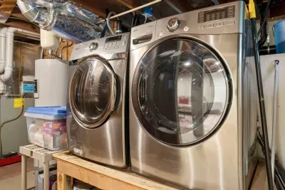 Washer and dryer is free for guest use; we provide detergent as well