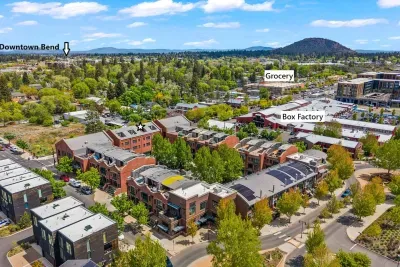 Downtown Bend is a nice flat walk a little under a mile away. This home is located steps from the Box Factory (dining, bars, shopping, music), and our favorite grocery in town - Market of Choice!